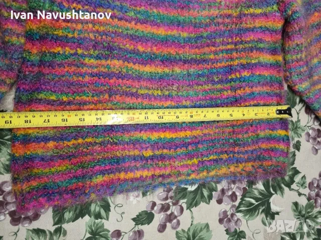 Дамско, ръчно плетено поло , снимка 8 - Блузи с дълъг ръкав и пуловери - 48083879