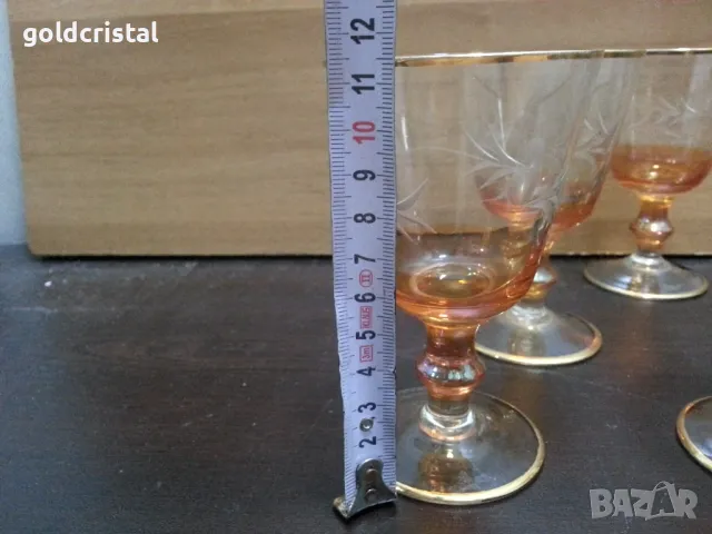 ретро стъклени чаши , снимка 4 - Антикварни и старинни предмети - 47389398