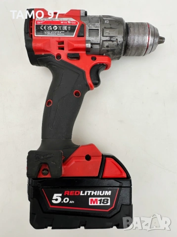Milwaukee M18 FDD3 - Безчетков винтоверт 2x18V 5.0Ah 2024г. 158Nm, снимка 3 - Винтоверти - 53394443