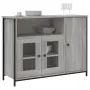 vidaXL Сайдборд, сив сонома, 100x35x75 см, инженерно дърво, снимка 3