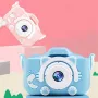 Детски дигитален фотоапарат за снимки, видео и игри - син или розов, снимка 1
