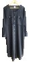 MONKI - черна дълга шифонена  рокля/риза, снимка 9