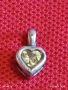 Сребърно колие във формата на сърце ❤️ с естествен лимонов ТОПАЗ елегантен дизайн 52752, снимка 8