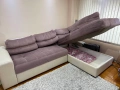 Продавам ъглов диван с функция сън в много добро състояние, снимка 2