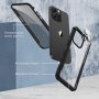 CENHUFO Съвместим с калъф за iPhone 15 Pro Max с вграден протектор против шпиониране, черен, снимка 6