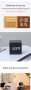 Светещ цифров дървен LED многофункционален настолен USB/AAA електронен часовник, снимка 5