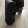 Черни боти на ток ново, снимка 3