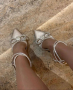 Стилни дамски обувки на висок ток, снимка 1 - Дамски обувки на ток - 44737155