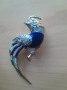 Арт Деко стара брошка,Pierre Cardin,емайл,маркировки,позлата , снимка 2