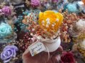 подаръци за 8-ми март - керамични кашпи със сапунени рози