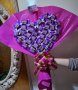 ЗАПОВЯДАЙТЕ ‼️🎀Букет-сърце от
шоколадови вафлички🍫, снимка 4
