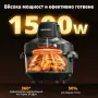 Airmsen 4-in-1 Portable Air Fryer 4.5L + 1.2L Нов Стъклен Еър фрайър  1500W, снимка 3