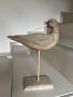 Дървена статуетка птица, снимка 1 - Статуетки - 42611404