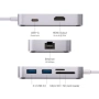 Четец на карти MINIX NEO хъб 7в1 -USB-C 2 x USB 3.0, снимка 3