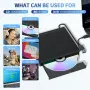 Външно Blu-ray устройство, преносим Blu-ray плейър и записвачка за CD/DVD – USB 3.0 и Type-C четец , снимка 2