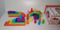 4в1 Сет дървени играчки по модел Grimms с полукръгове, правоъгълни табли, дъга и човечет, снимка 5