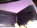 Щипка за пари с джоб за стотинки и 6 визитки нова компактна естеств.кожа 110х85мм, снимка 3