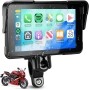 Нов проверен 5" Водоустойчив Безжичен Apple CarPlay & Android Auto за Мотоциклет - IP67, Bluetooth.., снимка 1