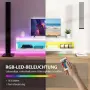 ТВ шкаф HOMCOM, нисък стенен шкаф за телевизор с RGB LED осветление в 16 цвята,, снимка 5