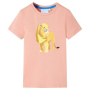 Детска тениска, светлооранжева, 116（SKU:11996, снимка 1 - Детски тениски и потници - 44712945