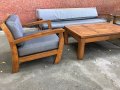Масивна мебел ниско сядане 2 комплекта, снимка 5