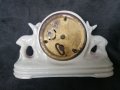 Антикварен порцеланов настолен часовник , снимка 3