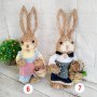 4401 Декоративен великденски заек за украса и декорация, 35 см, снимка 9