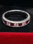 Златен пръстен с диаманти и рубини 14 k 585 gold diamonds rubies, снимка 3