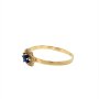 Златен дамски пръстен със сапфир 1,08гр. размер:58 14кр. проба:585 модел:22303-5, снимка 2