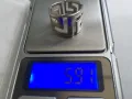 Красива нова сребърна халка, тегло 5.91г , проба 925. , снимка 2