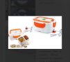 Електрическа кутия за храна с две прегради. Съхранете своя обяд свеж, топъл и вкусен. , снимка 1 - Други - 41024268