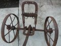 възрожденски кован колесар - теглич за рало, плуг - рядкост, снимка 8