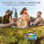 Нов Bluetooth 5.3 водоустойчив високоговорител с RGB и FM радио за баня музика, снимка 4