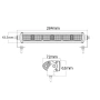 1бр. мини лед бар LED BAR 28cm, 30W с 6 диода, 12-24V, снимка 4