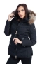 Дамско зимно шушляково яке – 4252 качулка с естествен пух цвят, снимка 8