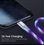 Кабел за бързо зареждане с LED осветление iPhone/Type-C/Micro Usb, снимка 10