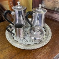 Стар френски чаен сервиз, снимка 8 - Антикварни и старинни предмети - 42509349