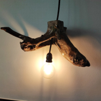 Полилей от дърво, снимка 7 - Лампи за таван - 44825631