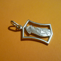 Оригинална сребърна висулка - ИКОНА, снимка 1 - Колиета, медальони, синджири - 44568728