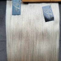👑100%естествена коса с клипси 62 см 100 гр👑, снимка 2 - Аксесоари за коса - 42210644