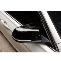 Черен лак капаци за огледала тип M3/M4 за BMW F20, F21, F22, F23, F30, F31, F32, F33, F36, снимка 2 - Аксесоари и консумативи - 34621096