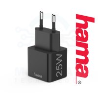 HAMA Зарядно PD 220V (PD) / Qualcomm®, USB-C, 25W, HAMA-201651, снимка 3 - Оригинални зарядни - 41190412