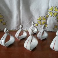 Стар български порцелан салфетници рингове халки пръстени за салфетки , снимка 1 - Антикварни и старинни предмети - 41846673