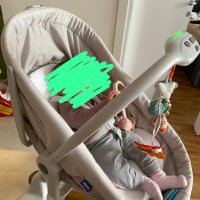 Chicco Meal Set for Baby Hug 4 in 1: бебешка люлка, кресло, столче за хранене и за маса, снимка 3 - Детски люлки - 41247482