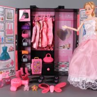 Комплект кукла с куфар - гардероб, снимка 6 - Кукли - 42038026