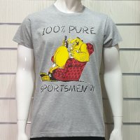 Нова мъжка тениска с трансферен печат 100% PURE SPORTSMEN, снимка 5 - Тениски - 34585133