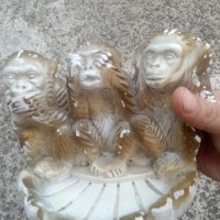 Трите мъдри маймуни. Ни чул, ни видял, ни разбрал, снимка 4 - Антикварни и старинни предмети - 42293256