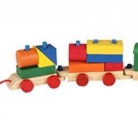 Дървено влакче сортер за дърпане два модела, снимка 4 - Коли, камиони, мотори, писти - 39260175