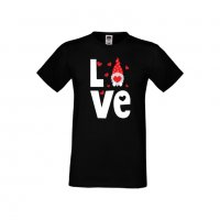 Мъжка тениска Свети Валентин Love Gnome, снимка 4 - Тениски - 35713621