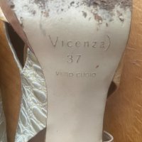 VICENZA дамски сандали на ток от естествена кожа 37, снимка 6 - Сандали - 41283840